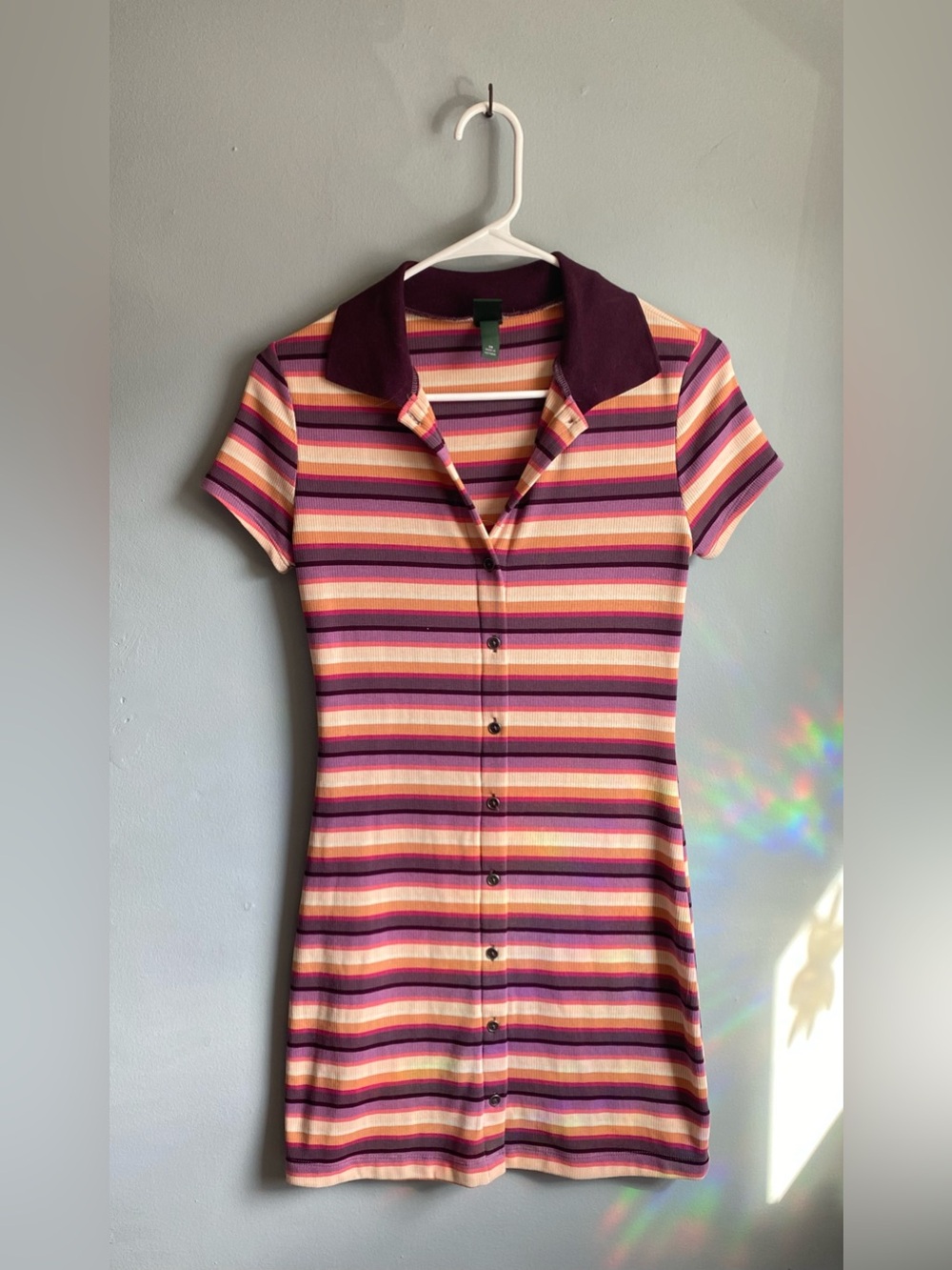 Button down collard dress